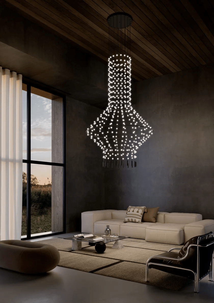 Constellation Matrix Cascade Chandelier