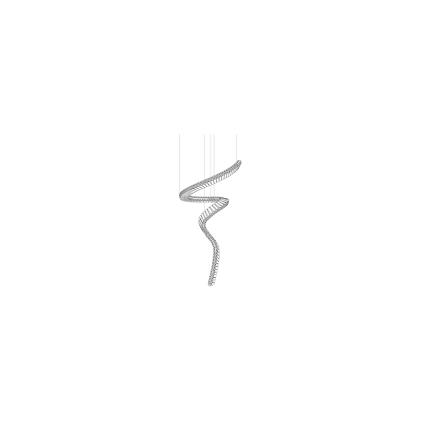 Thalorine Inspiral Chandelier