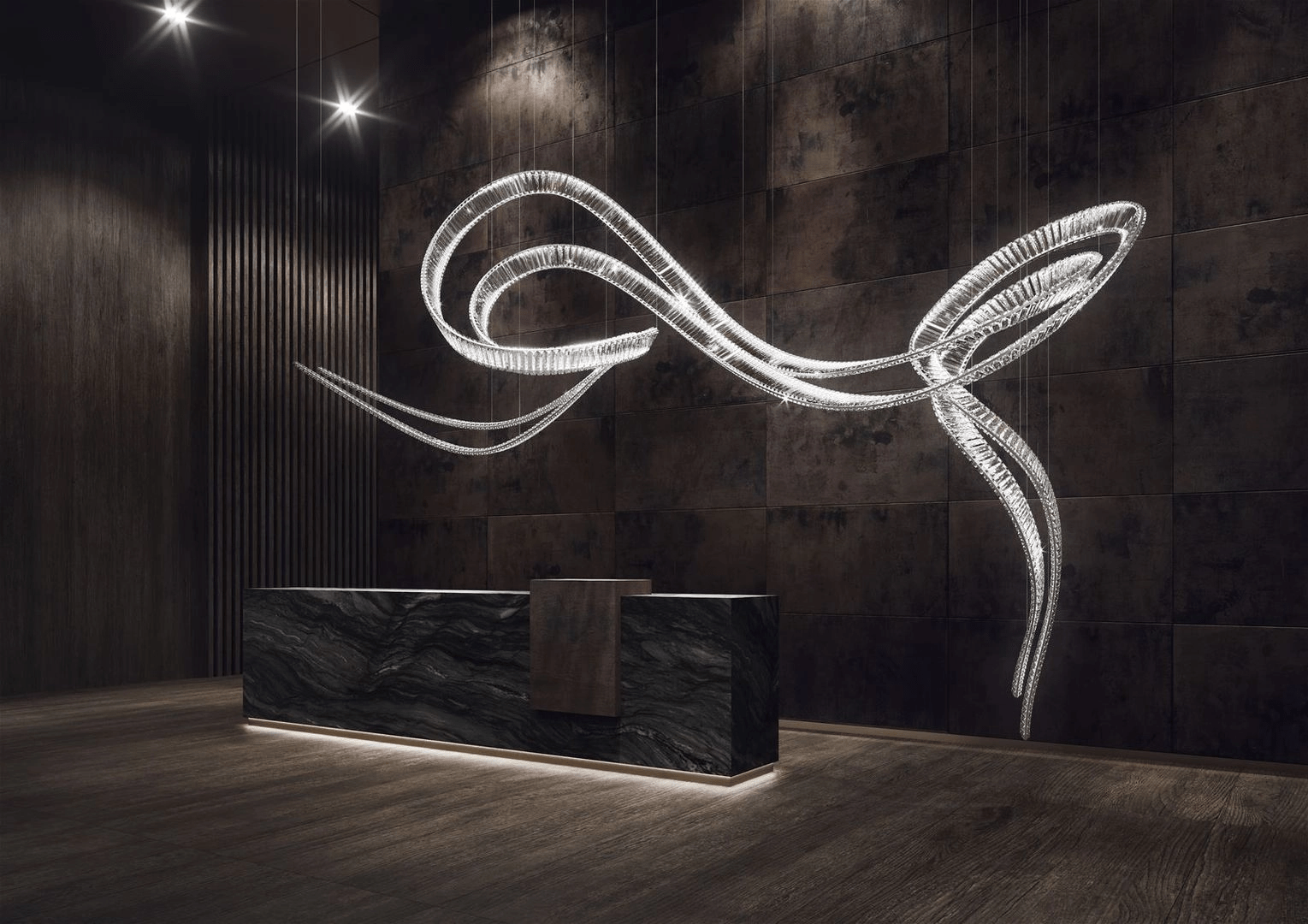 Thalorine Inspiral Chandelier