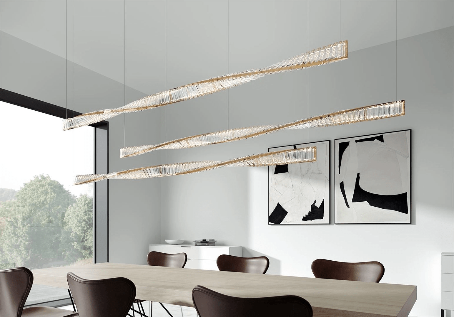Thalorine Inspiral Chandelier