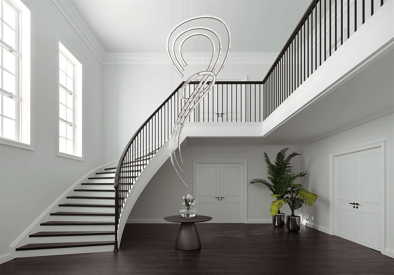 Thalorine Inspiral Chandelier