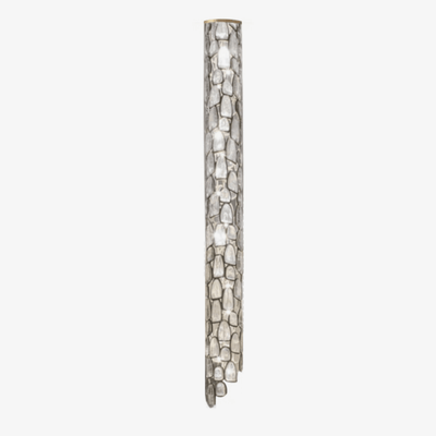 Crystal Mosaic Column Chandelier