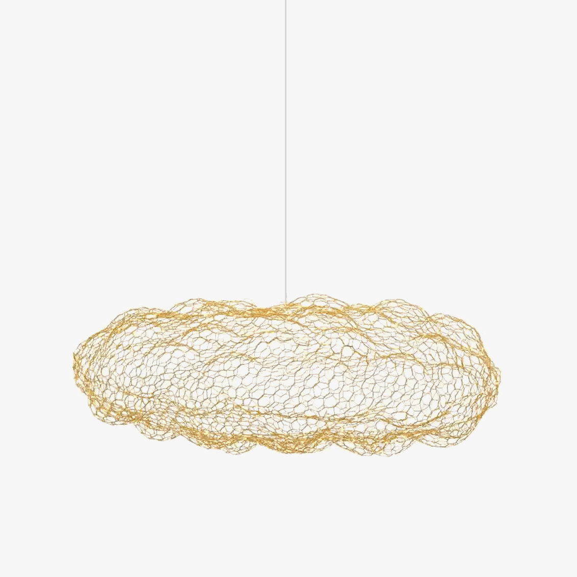 Rivelaine Golden Cloud Weave Pendant Light