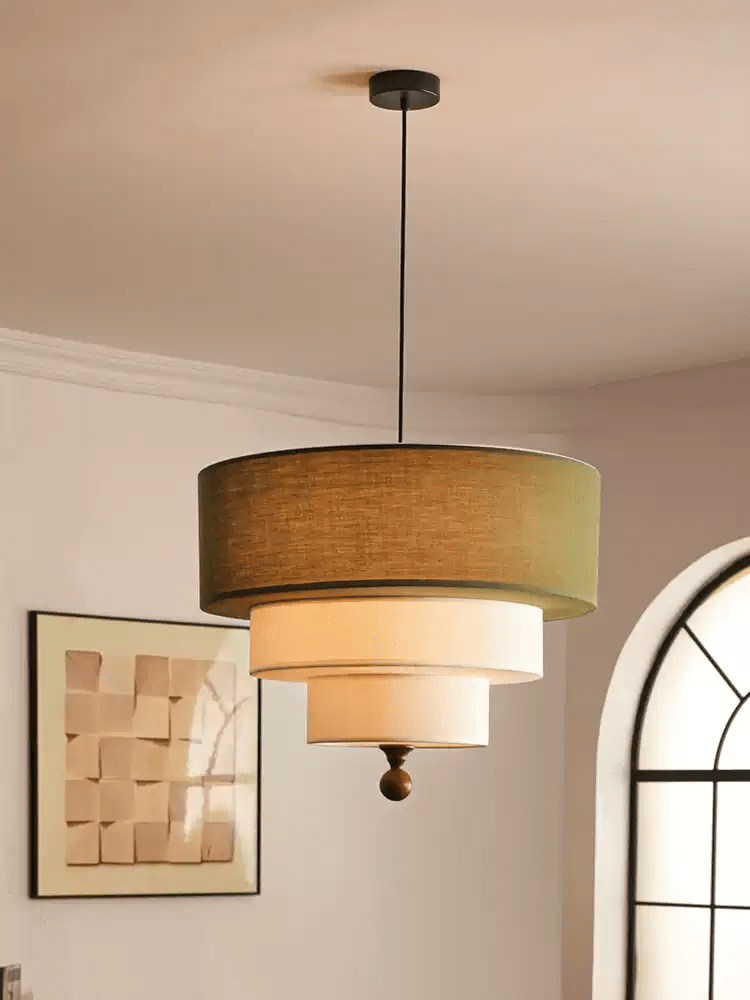 Calderin Tiered Fabric Pendant Light