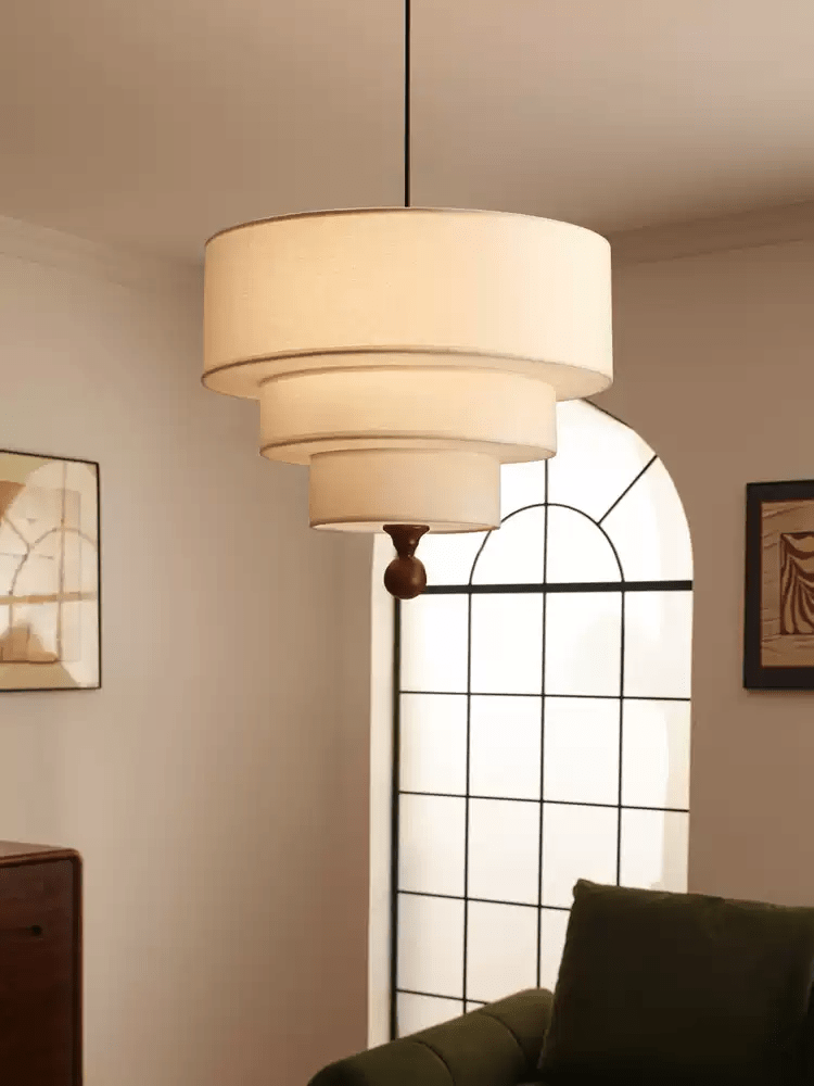 Calderin Tiered Fabric Pendant Light