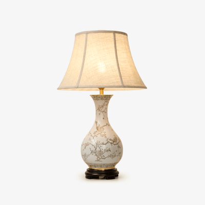 Évariste Floral Bird Ceramic Table Lamp