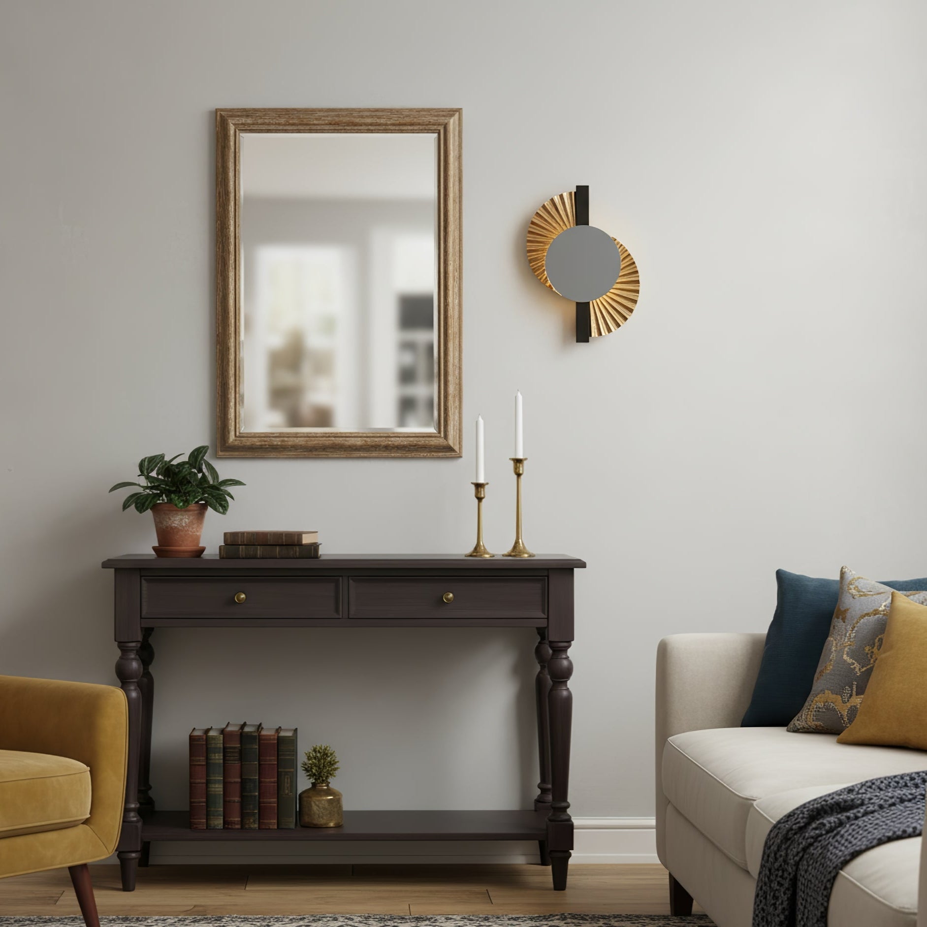 Arbordale Gilded Fan Wall Lamp