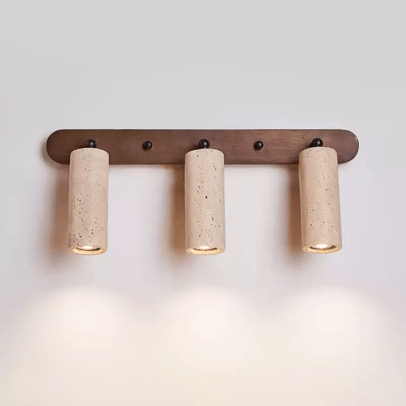 Sereise Travertine Beam Wall Light