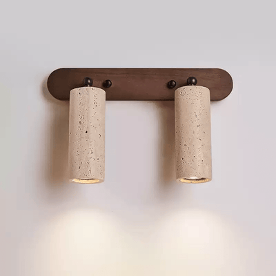 Sereise Travertine Beam Wall Light