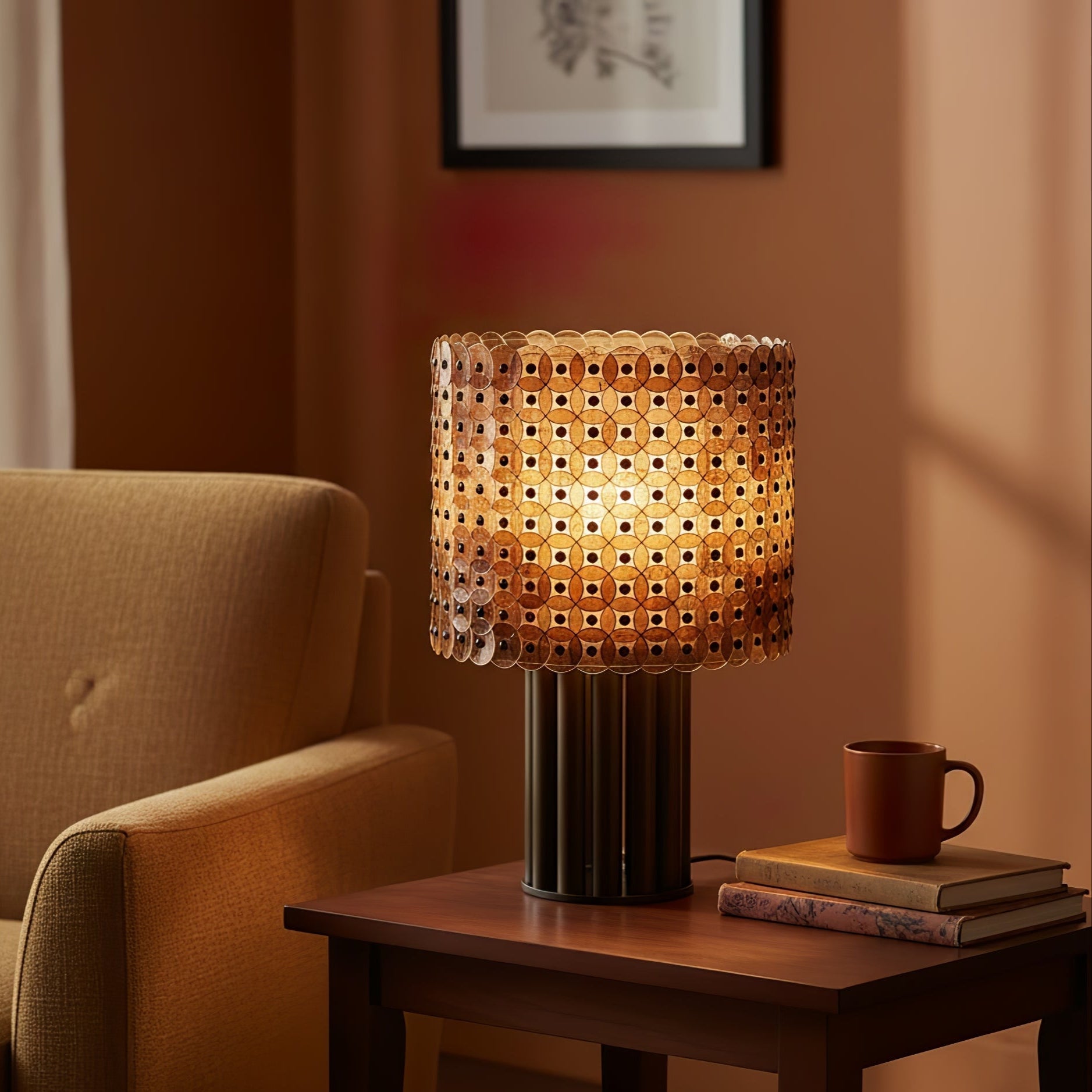 Calaliella Disc Lattice Table Lamp