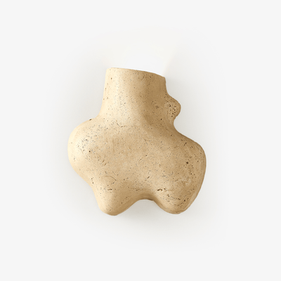 Whitlow Travertine Abstract Wall Lamp