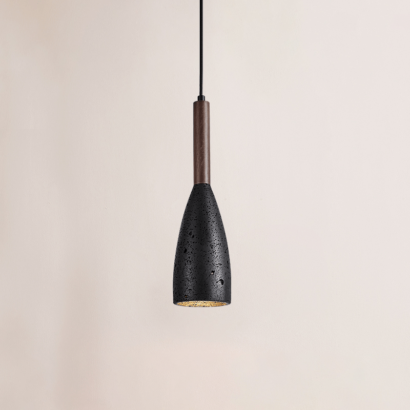 Nerian Travertine Teardrop Pendant Light