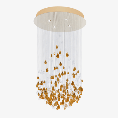 Droplets Cascading Chandelier