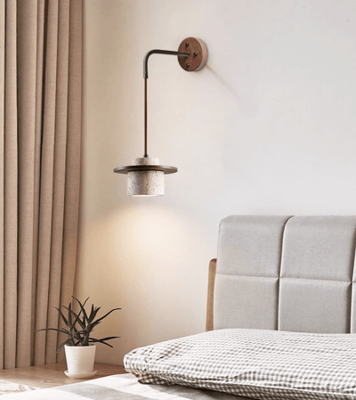 Neririse Cylindrical Stone Sconce