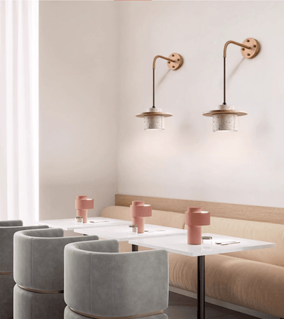 Neririse Cylindrical Stone Sconce