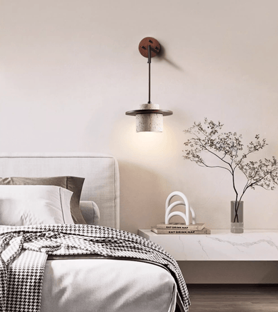 Neririse Cylindrical Stone Sconce