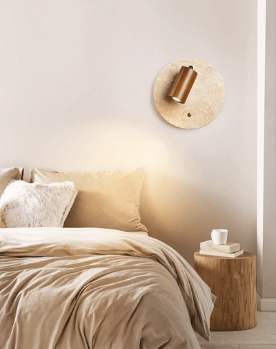Vantorel Travertine Spot Wall Sconce