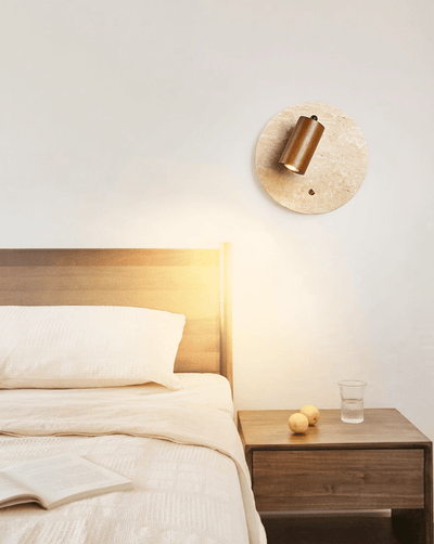 Vantorel Travertine Spot Wall Sconce
