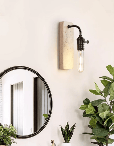 Alistair Industrial Stone Sconce