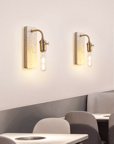 Alistair Industrial Stone Sconce