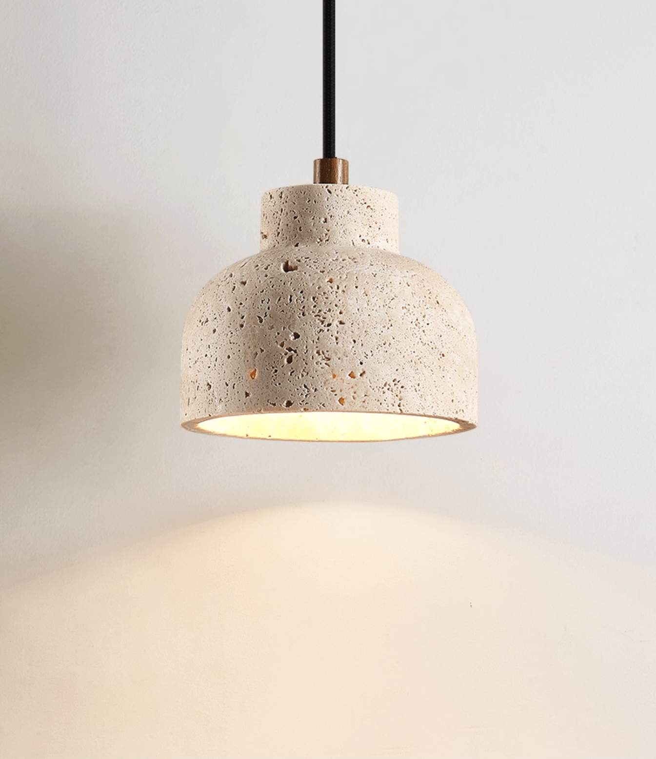 Noraneria Travertine Bell Pendant Lamp