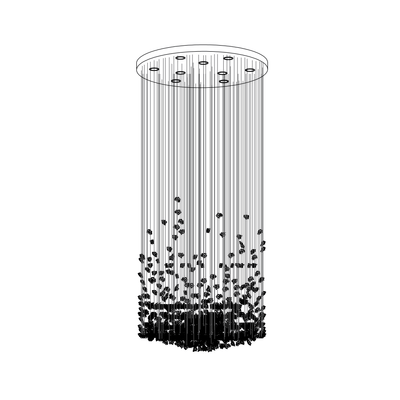Elmsley Raw Crystal Chandelier
