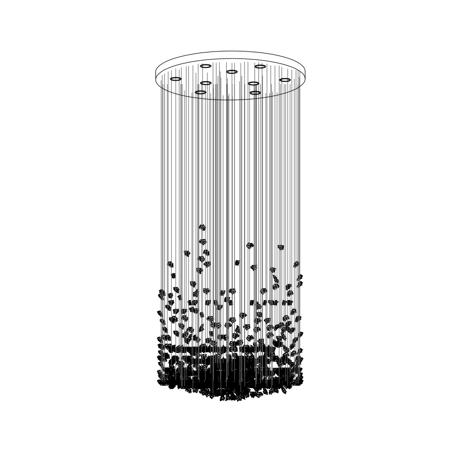 Elmsley Raw Crystal Chandelier