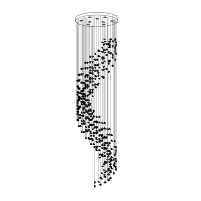 Elmsley Raw Crystal Chandelier