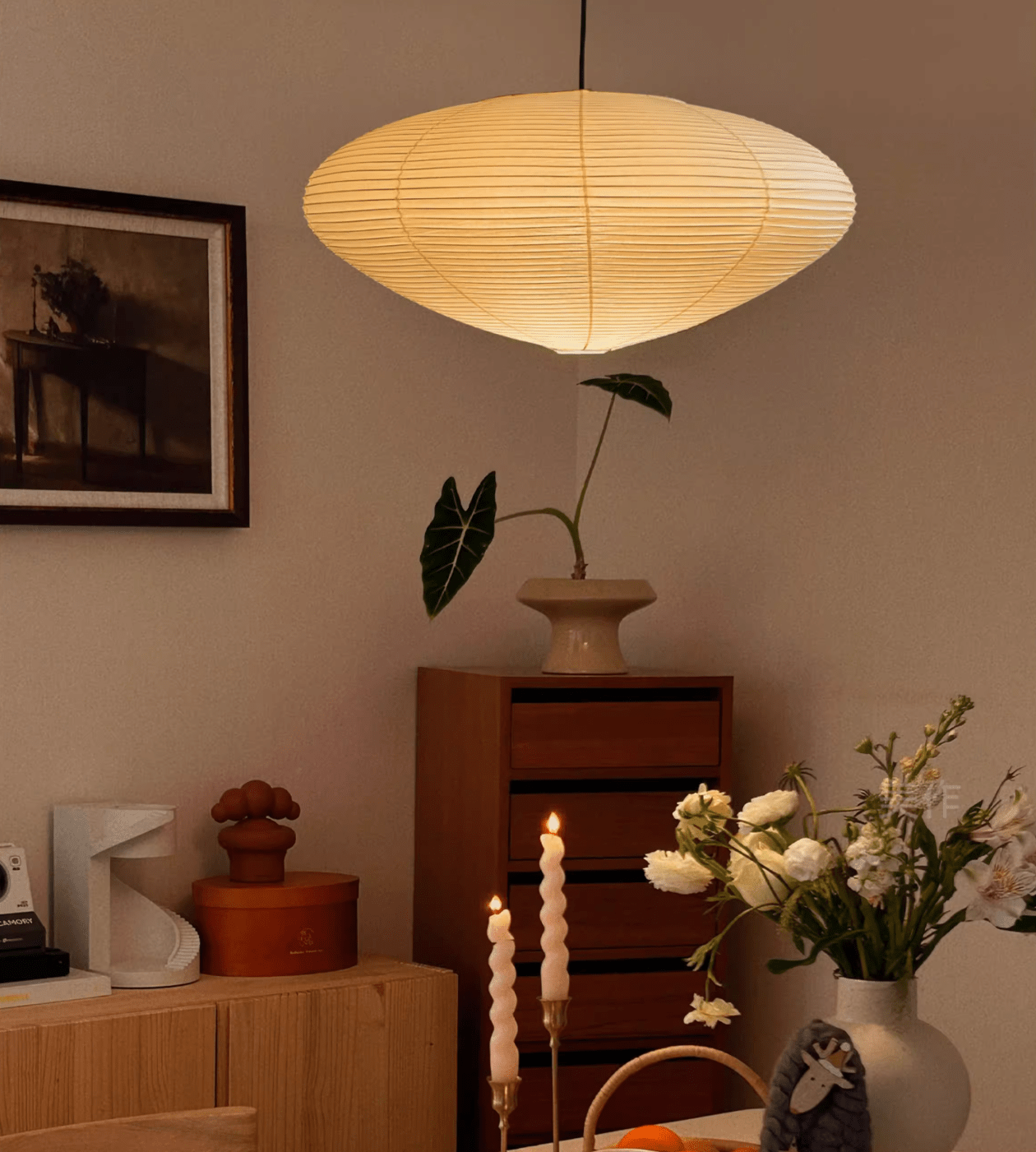 Nerastead Washi Paper 15A 21A 26A Pendant Light