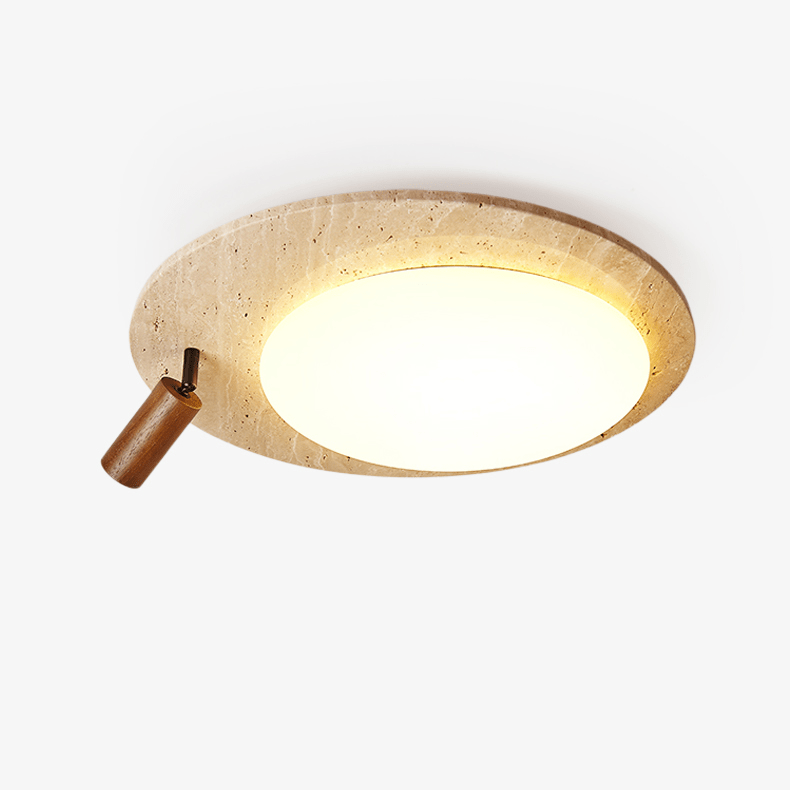 Nivorne Travertine Oval Knob Ceilling Lamp