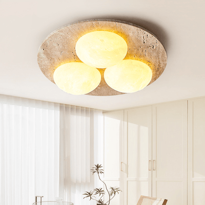 Trio Travertine Ceiling Light