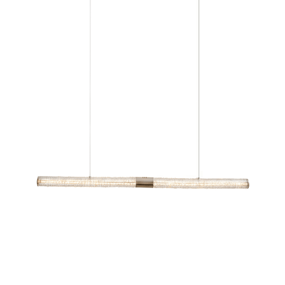 Luxelielle Crystal Stream Linear Pendant Lamp
