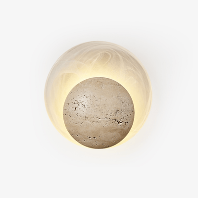 Serinette Orin Travertine Wall Lamp