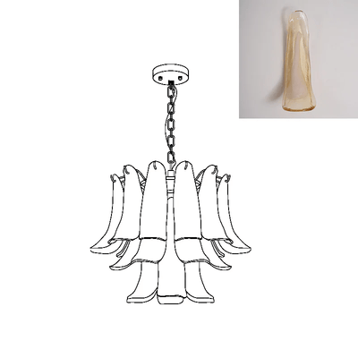 Glyra Amber Bloom Chandelier