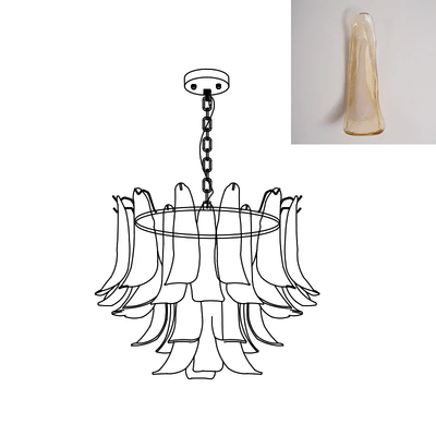 Glyra Amber Bloom Chandelier