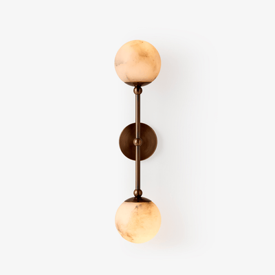 Avenisenne Twobody Celestial Double Alabaster Sconce