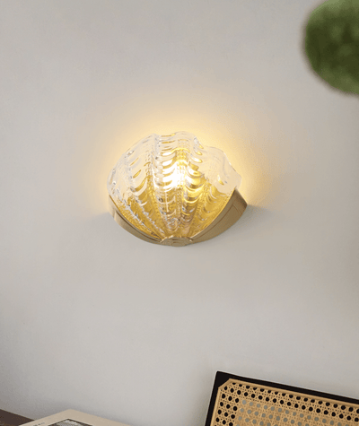 Nico Art Deco Glass Scallop Wall Light