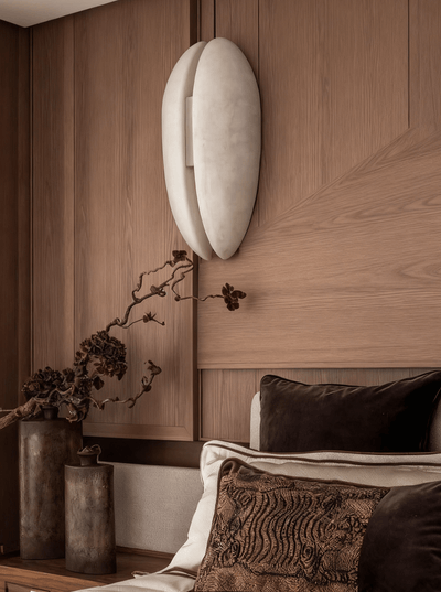Albeora Alabaster Veil Wall Sconce