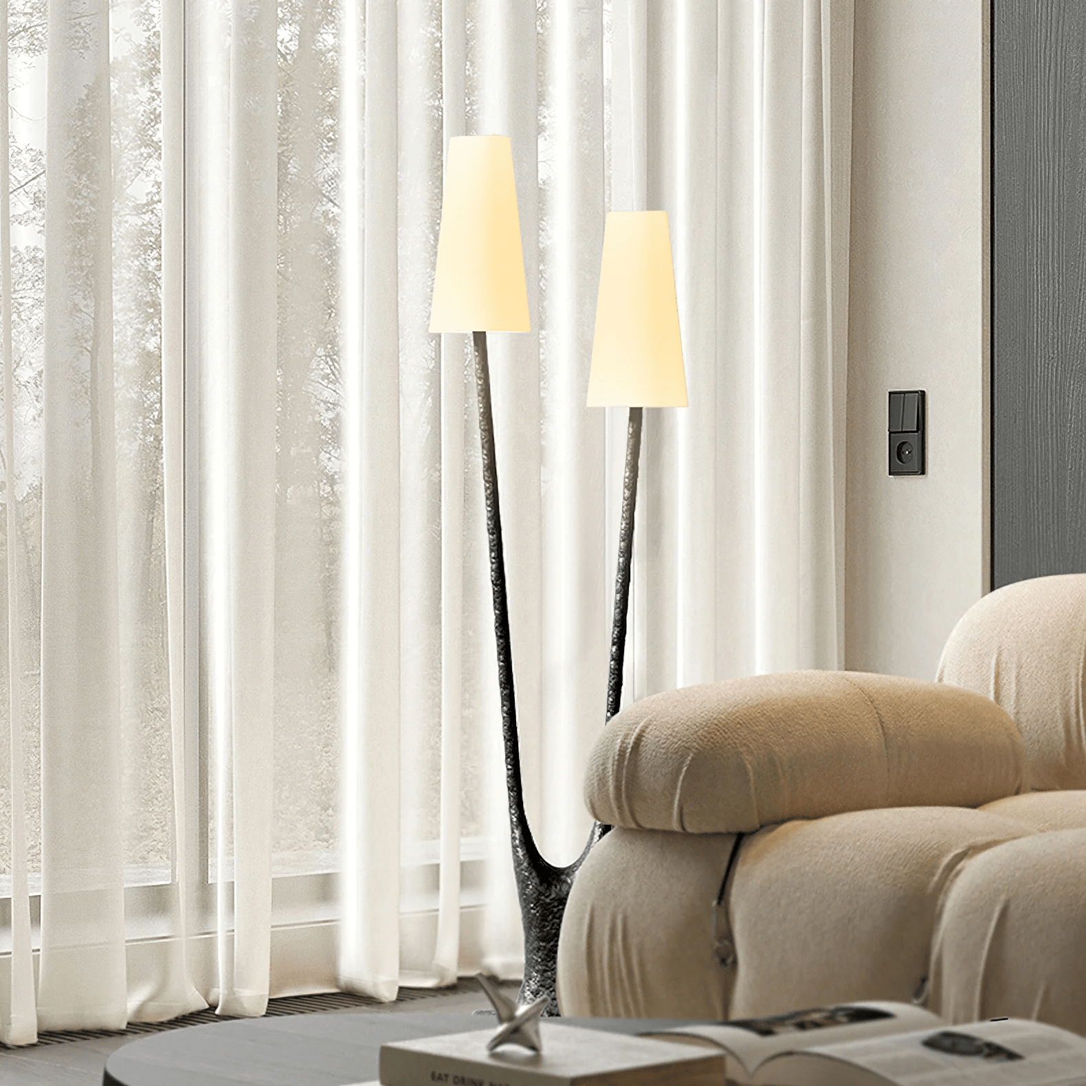 Bran Rooted Floor Light