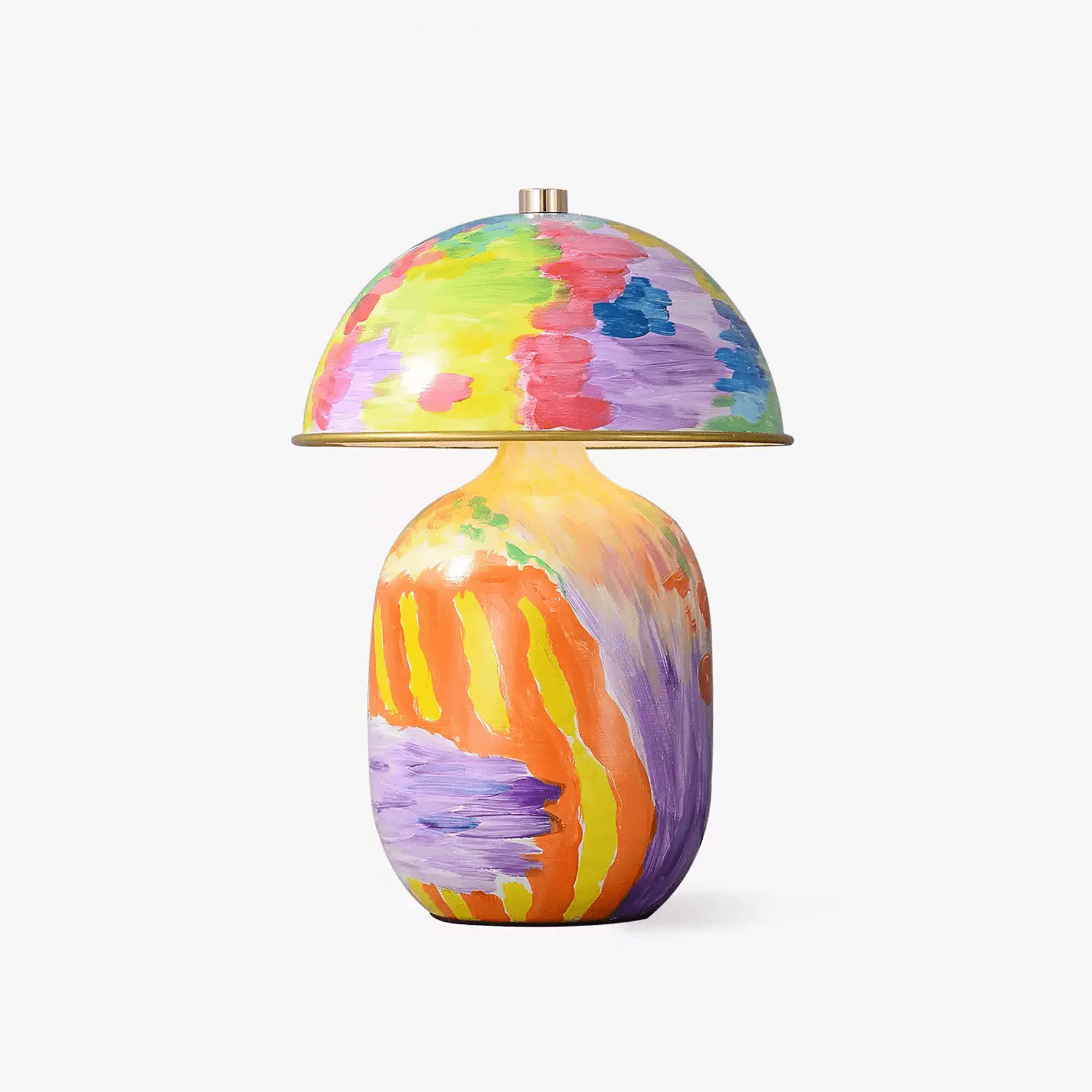 Abstract Mural Ceramic Table Lamp