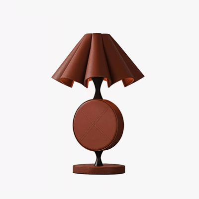 Saddle Stitch Leather Table Lamp