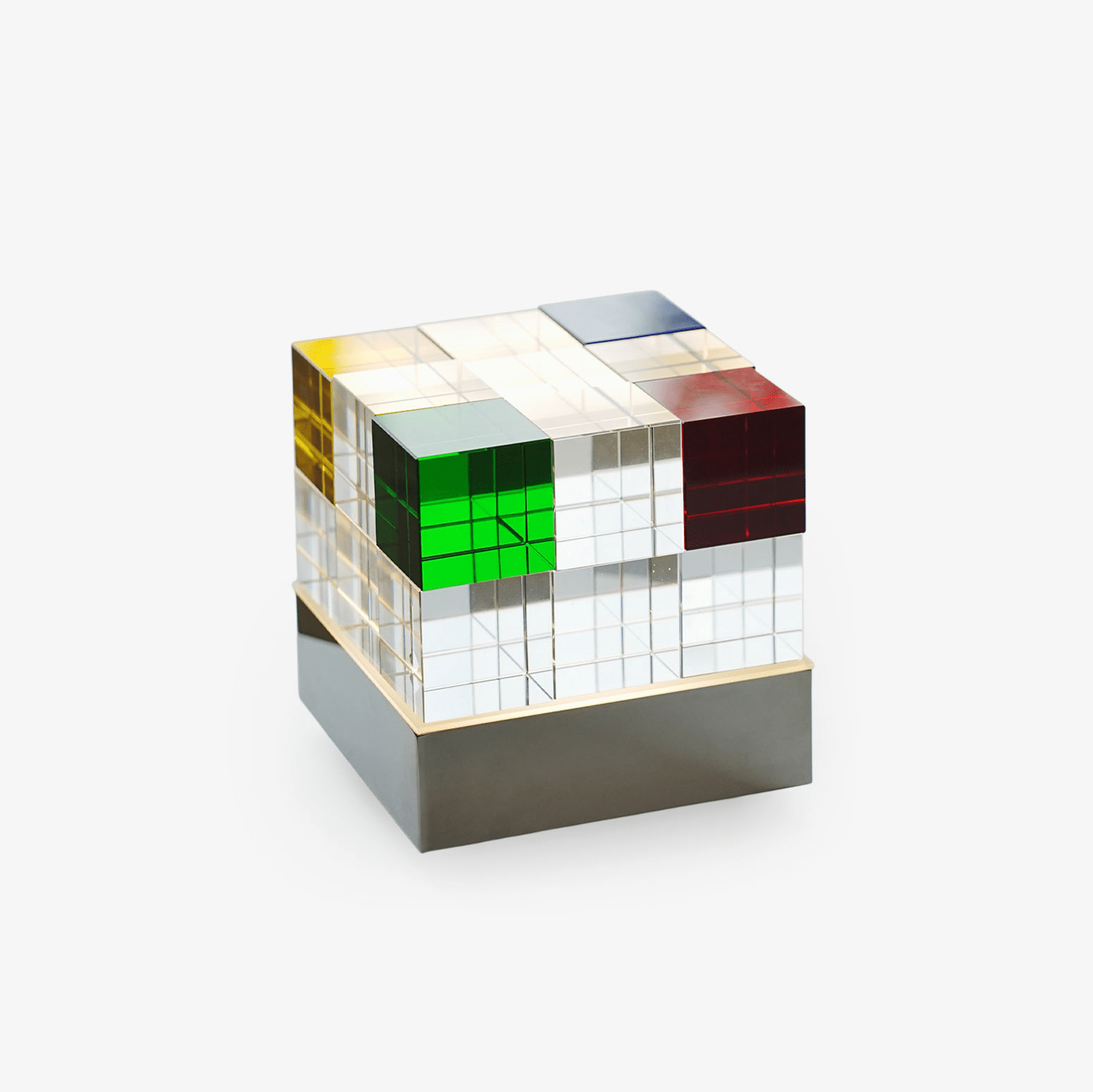 Elleryn Colored Crystal Cube Table Lamp