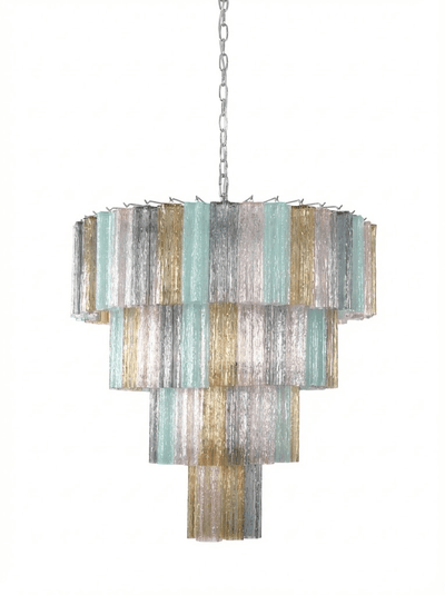 Kobi Eclat Elegant Colorful Glass Prism Chandelier