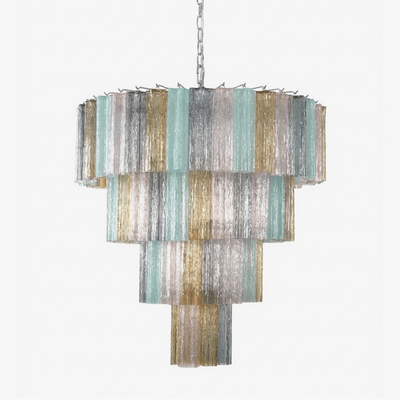 Kobi Eclat Elegant Colorful Glass Prism Chandelier
