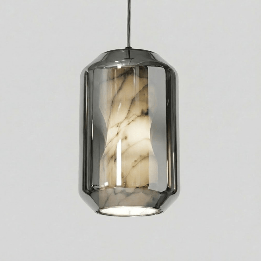 Edenborne Alabaster Glass Cylinder Pendant Light