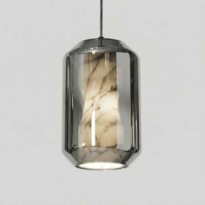 Edenborne Alabaster Glass Cylinder Pendant Light
