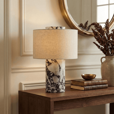 Eros Lumivor Elegant Marble Febric Table Lamp