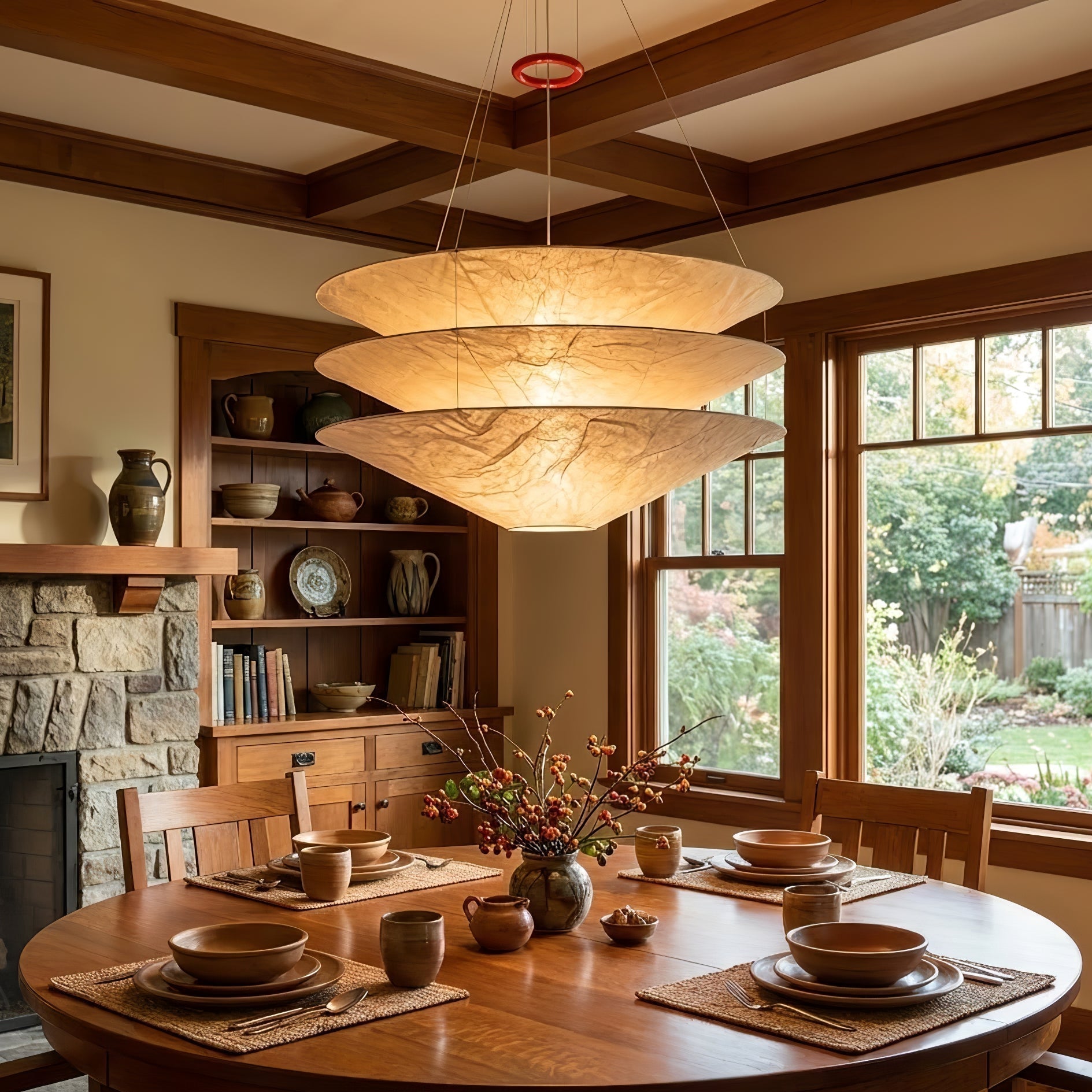 Kazu Cone Silk Pendant Lamp