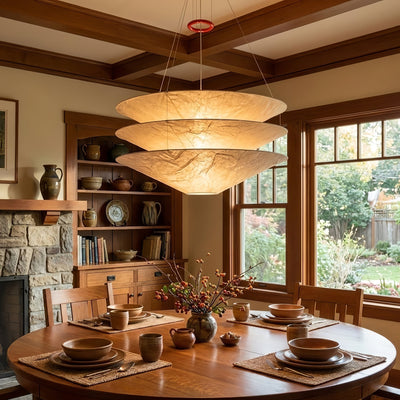 Kazu Cone Silk Pendant Lamp