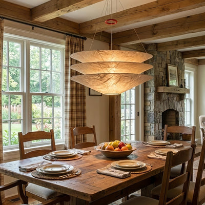 Kazu Cone Silk Pendant Lamp